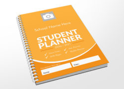 yellow student planner